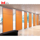 3m High Foldable Movable Partition Wall Orange Color Fabric For Banquet Hall